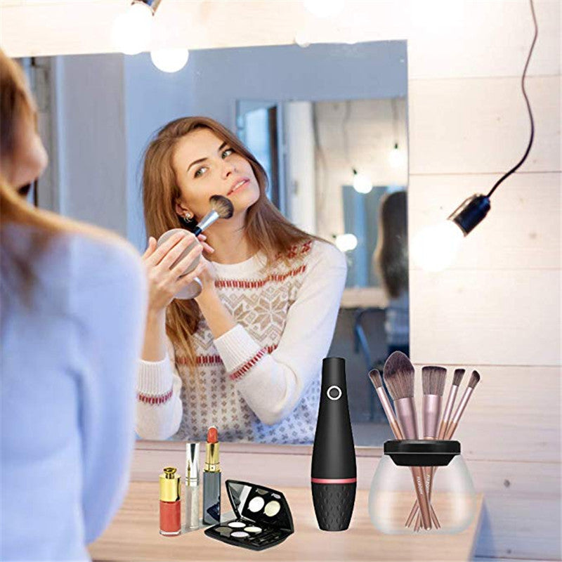 Nettoyeur de Pinceaux de Maquillage Électrique - Electric Makeup Brush Cleaner