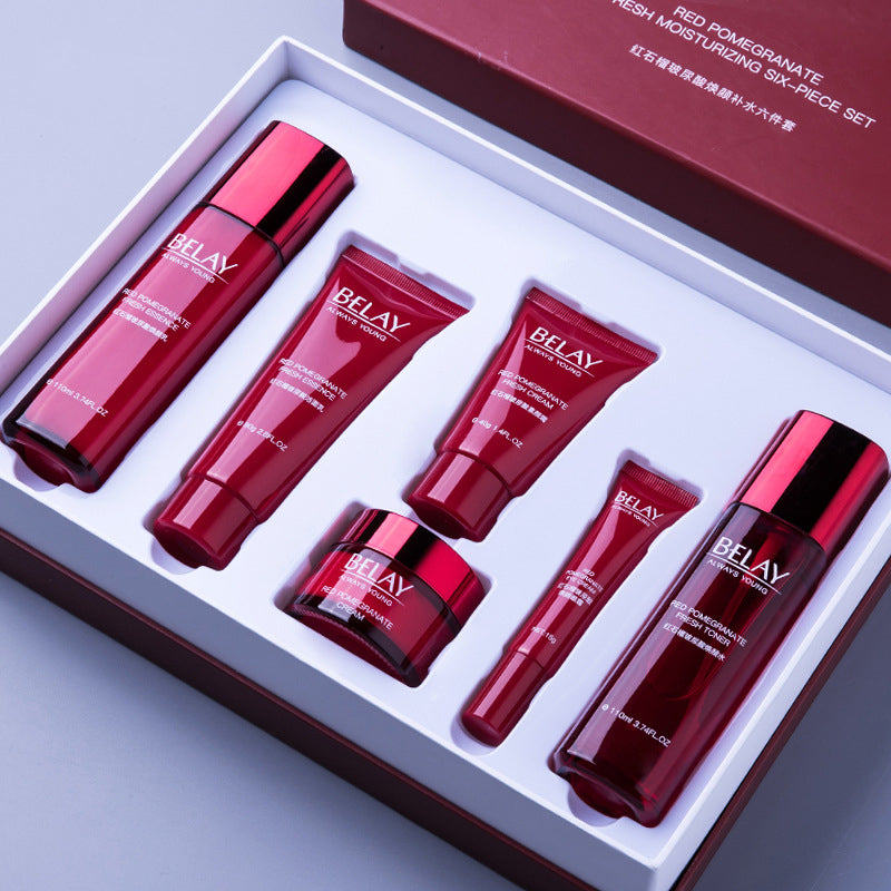 Coffret Soin Grenade 6 Pièces | Pomegranate Skincare Set